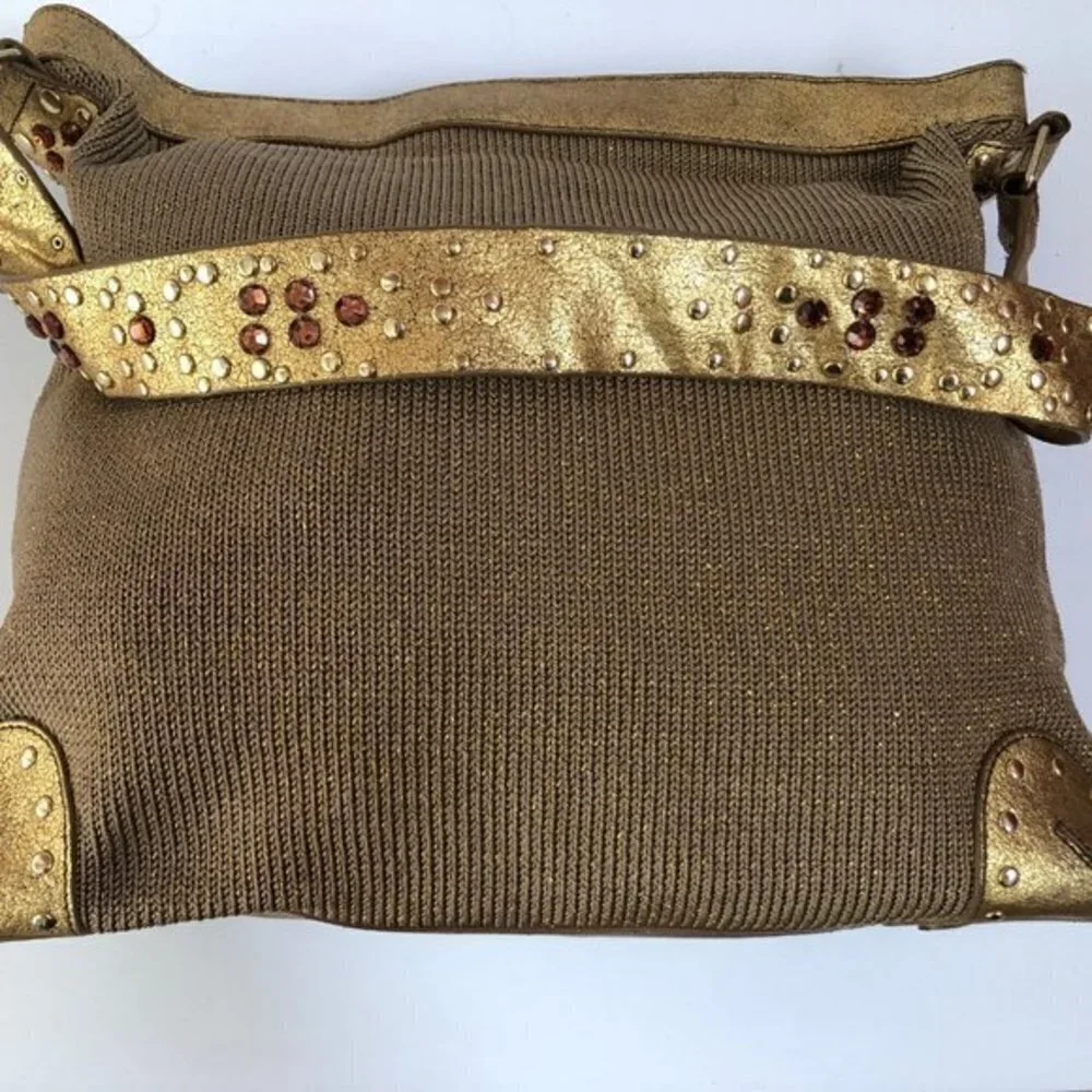 The Sak Bag Crochet Shoulderbag Gold Large Tote
